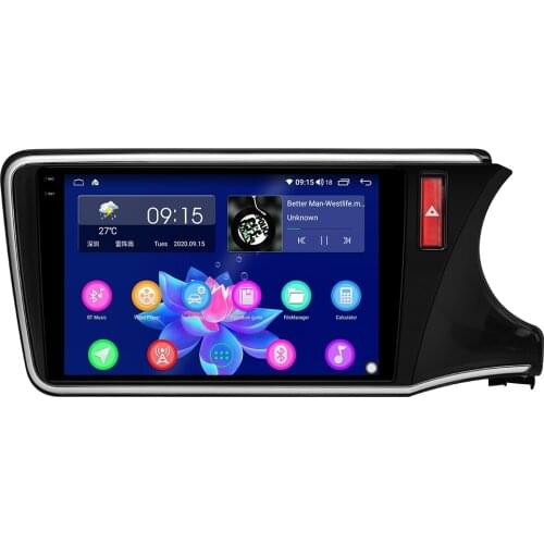 Android 10.0 Stereo 10.1 Inch 1280*720 Car Multimedia Player WiFi/Bluetooth/Carplay/4G For Honda City 2014-2018(Right Dirve)