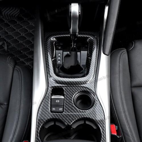 Lsrtw2017 Car Center Control Gear Panel Cup Slot Frame Chrome for Renault Kadjar 2016 2017 2018 2019 Accessories Styling Parts