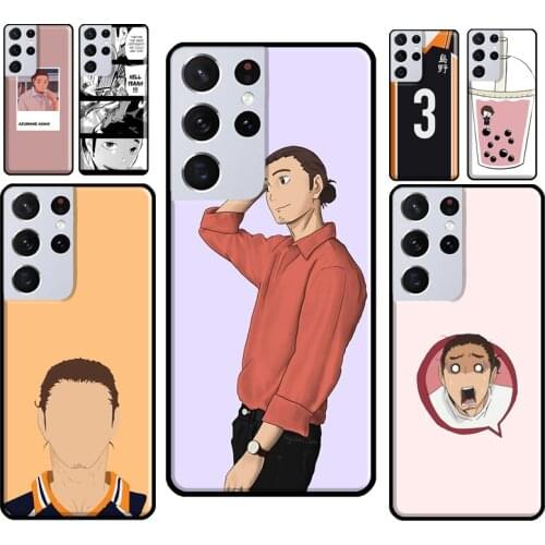 Anime Haikyuu Azumane Asahi Phone Cover For Samsung Galaxy S10 S8 S9 S20 Plus Note 10 Note 20 S21 Ultra S20 FE Case