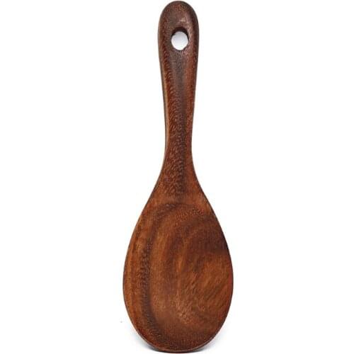 8.7 Inch Acacia Wooden Salad Servers Rice Spoon Fork with Long Handles Dinner Mixing Cooking Utensils Kitchen Cookware Cutlery