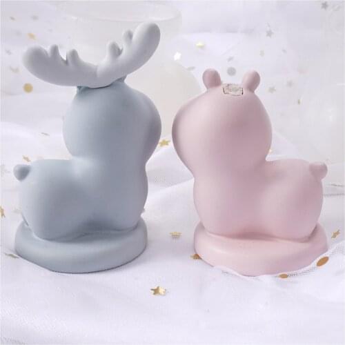 DIY Epoxy Table Mould Cartoon Girl Q Version Cute Deer Silicone Mold