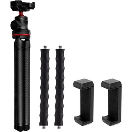 GIZOMOS GM-8 Portable Tripod Holder 8 Levels Adjustable Height Tripod Bracket for Smartphone/SLR DSLR ILDC Cameras/Sports Camera
