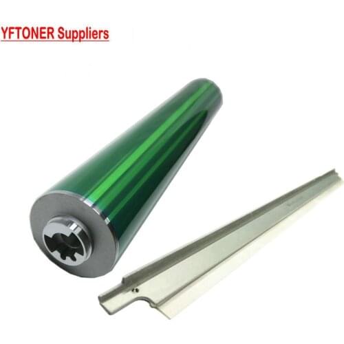 YFTONER Green Drum + Blade for Konica Minolta bizhub C6500 C6501 C6000 C7000 C5500 C5501 DU-102 Photo Copy Toner Cartridge