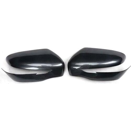 For Nissan Qashqai 2016 Car Rear View Mirror Cover Trim Stickers ABS Carbon Fiber Style Exterior Car Accessories Styling 2Pcs
