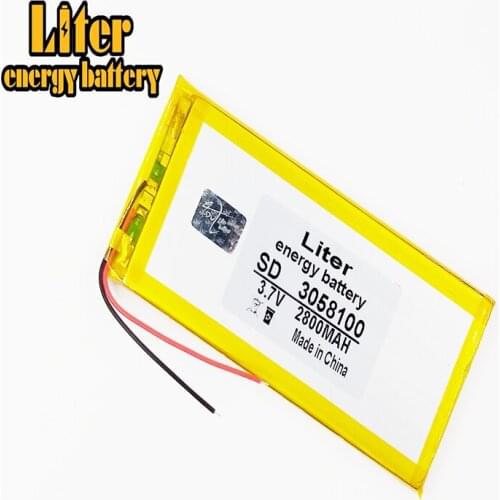 Best battery brand 3.7V polymer lithium battery 3058100 MP5 GPS MP4 tablet built-in battery 2800MAH