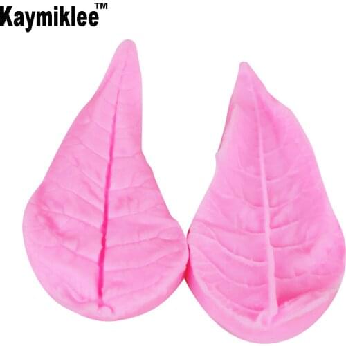 M130 FDA 3D Leaf Folder Veiners Silicone Molds Fondant Sugarcraft Gumpaste Clay Water Paper Cake Decorating Tools