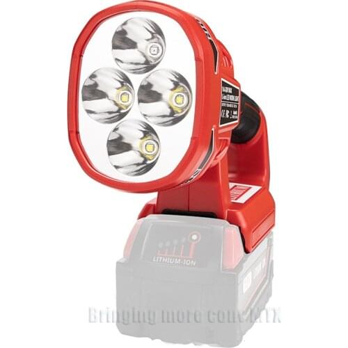 Newest Pistol/Portable 12W 18V LED Lamp Flashlight For Milwaukee For M18 18V Li-Ion Battery USB Outdoor Tools Work Light