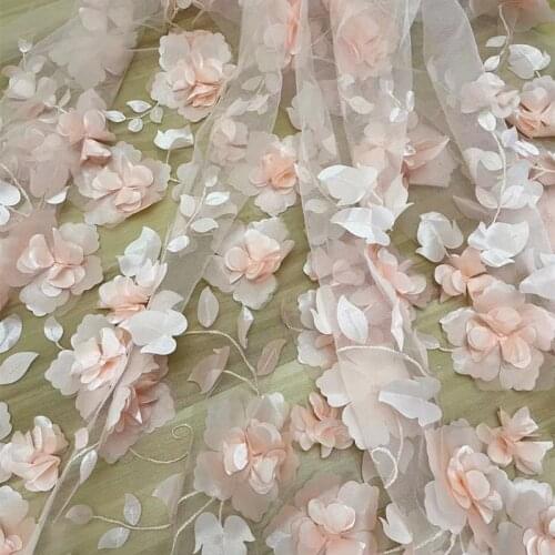 2021 New Three-dimensional Flower Lace Fabric DIY Dress Costume Accessories
