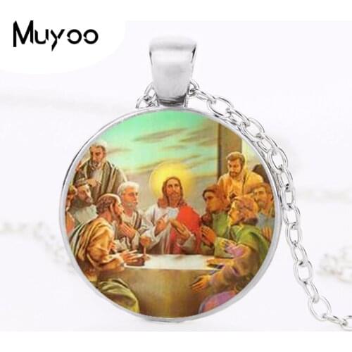 Blessed Virgin Mary Mother of Baby Necklace Jesus Christ Christian Pendant Catholic Religious Glass Tile Necklaces Pendants HZ1