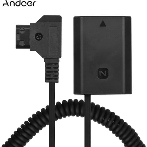 Andoer D-Tap to NP-FZ100 DC Coupler Adapter Fully Decoded Dummy Battery Accessory for Sony A9 A7R3 A7M3 A7S3 A7SM3 Cameras