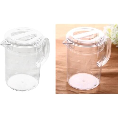 2Pcs 1.5L Plastic Water Pitcher With Lid, Hot And Cold Water Jar For Water, Ice Tea Juice Container