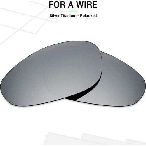 Mryok POLARIZED Replacement Lenses for Oakley A Wire Sunglasses Silver Titanium