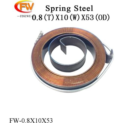 FINEWE Constant Force Clock Coil Springs Steel Flat Spiral Torsion Springs
