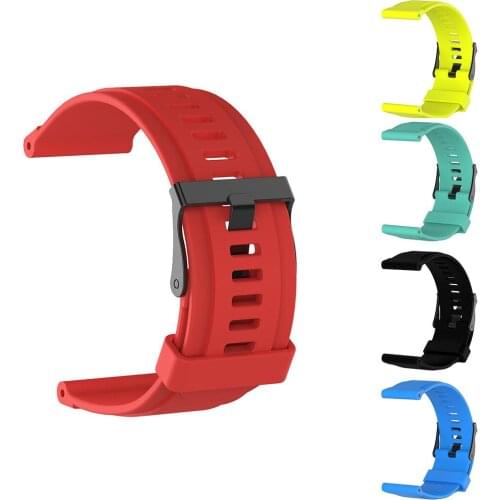 1 Set Unisex Length Adjustable Replacement Silicone Band Strap Wristband for Suunto Traverse Sport Smart Watch Ремень