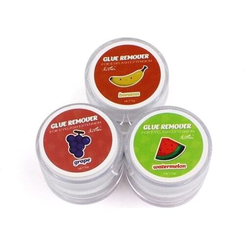 Fruit Flavour Eyelash Extension Glue Remover Cream For Lashes Remover Tools Eyelash Extension Adhesive Debond Makeup Tools