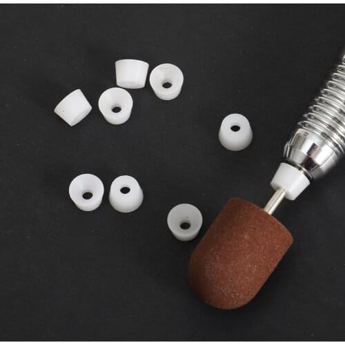 TP 50pcs Nail Drill Plastic Protection Caps Used on 3/32" Nail Drill Bits Electric Drill Accessories Nail Tools