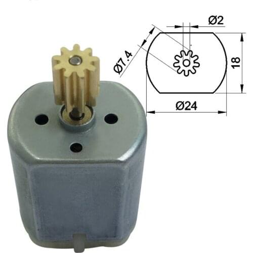 1pc +0.7M 9T Micro DC Motor FC-280SC For Car electric fitting trunk tailgate Motor for Fiat Ducato 244