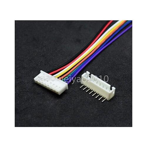 10 sets 8P Right Angel Plug XH2.54 2.54mm Pin Wire Cable Length = 30cm