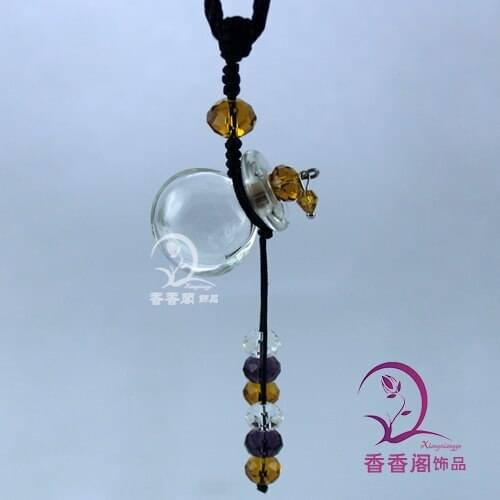 2PCS Murano Glass Car Aroma Fresheners ,perfume bottle pendant, Essential Oil Bottle Perfume Bottle Jewelry