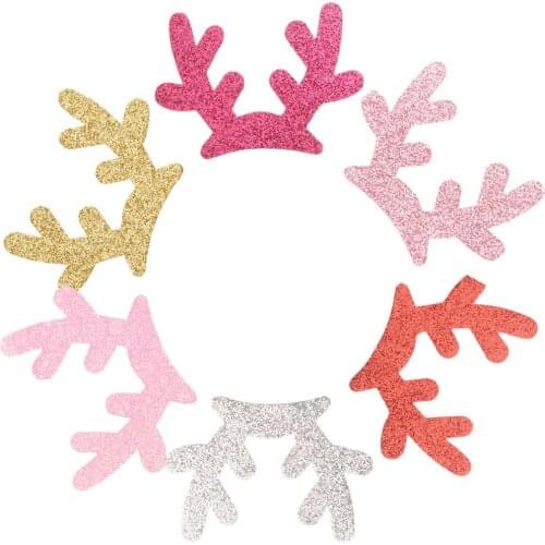 360PCS Boutique Girls Hair Accessories Christmas Hair bows Cute Antlers No Barrette Hairclips DIY Headwrap Accessory
