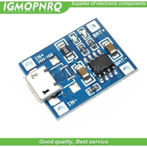 5pcs USB 5V 1A 18650 TP4056 Lithium Battery Charger Module Board With Protection Dual Function Led Indicator Supply