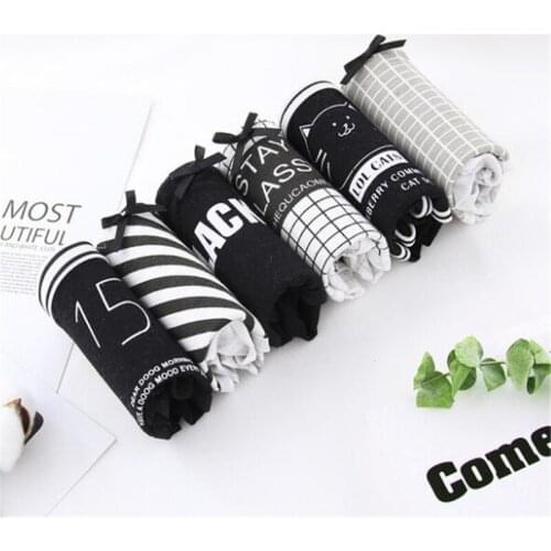 6 Fashion Cotton panties womens Childrens Girls Underwear Kids shorts priefs Comfort Multi-color SQ-0766-6P