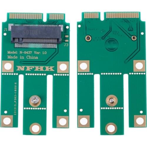 A+E Key A Key M.2 NGFF Wireless Module To MINI PCIE Adapter For Wifi Bluetooth Wireless Card