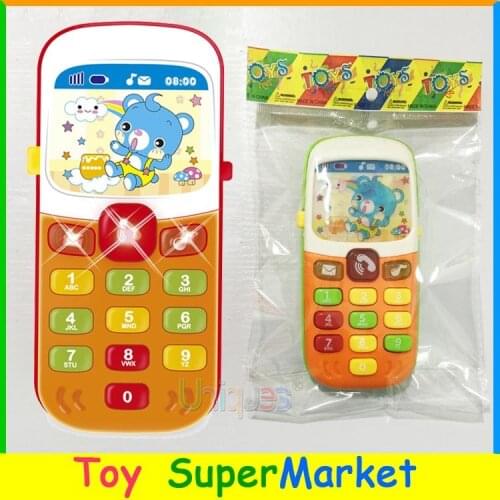 Kid Toy Cellphone Mobile Phone Early Educational Learning Toy Machine Music Toy Electric Phone Model Machine Best Gift for kid