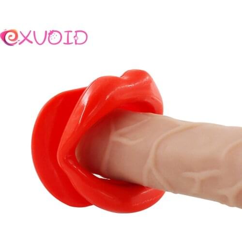 EXVOID Mouth Plug Sex Toys for Couples Lips Shape O Ring Dilator Silicone Oral Fixation Adult Games BDSM Bondage Open Mouth Gag