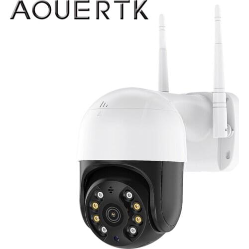 AOUERTK Dual Light 2MP HD 1080P Camera WIFI Outdoor Human Detection PTZ CCTV Waterproof IP Camera Surveillance Dome Camera