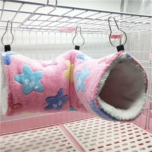 Swing Nest Cages Small Animal Hanging Cave Hedgehog Soft Warm Tunnel Cavia Guinea Pig Bed Hamster Hammock Squirrel Rat