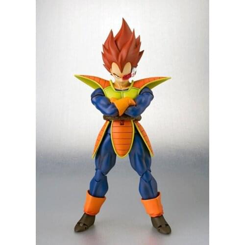 Classic Anime Dragon Ball Saiyan Vegeta Yonsei Battle Suit Model Toy Action Figure Color Box Jewelry Gift Toy Collection 16CM