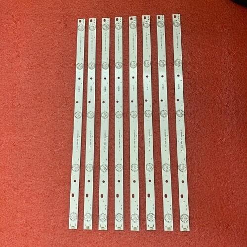 Kit 8pcs LED backlight strip for AKAI 50" AKTV500 MS-L0967-L V2 V3 V4 R72-50D04-017-13 21MQ300D