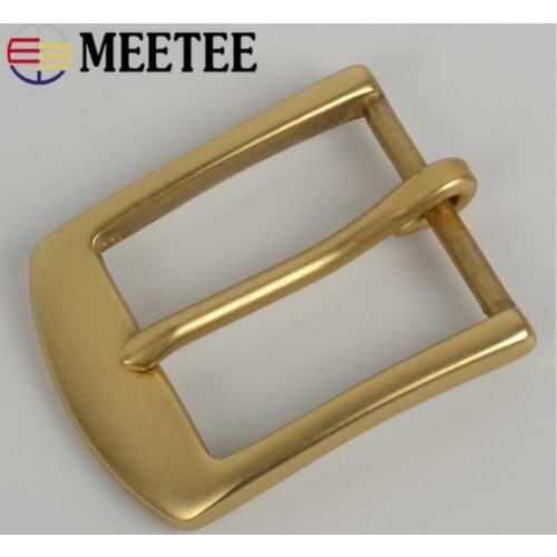 Meetee 36mm Solid Brass Pin Belt Buckle Mens Womens Garment Waist DIY Handmade Clothing Hardware Accessories AP609