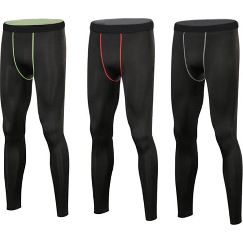 Men Compression Pants Tights Outdoor Running Tights Workout Leggings Running Sports Skinny Gym Male Trousers Fitness Pants