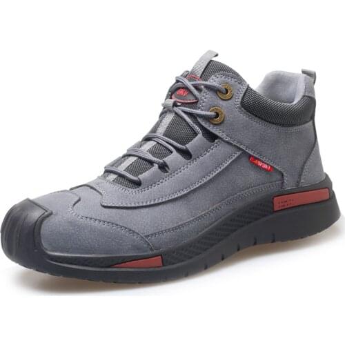 Men Safety Shoes Steel Toe Work Shoes For Men Anti-smashing Puncture Proof Construction Breathable Sneaker