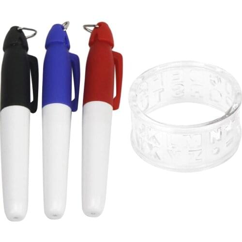 Golf Ball Line Marker Liner Template Multi-Template and 3 Pieces Golf Ball Marker Pen