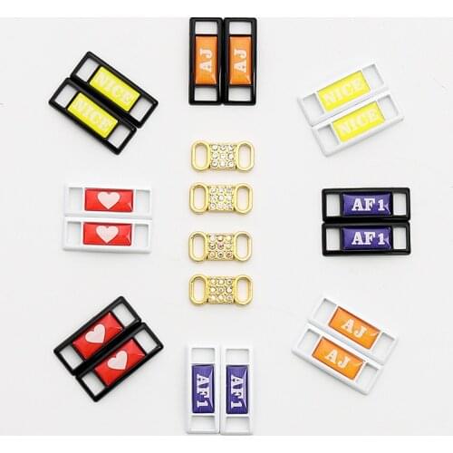 2021 New AF1 Shoelaces Buckle DIY Rhinestone Shoe Decorations Sneaker Kits Metal Lace Buckle Sports Metal Kits Shoe Accessories