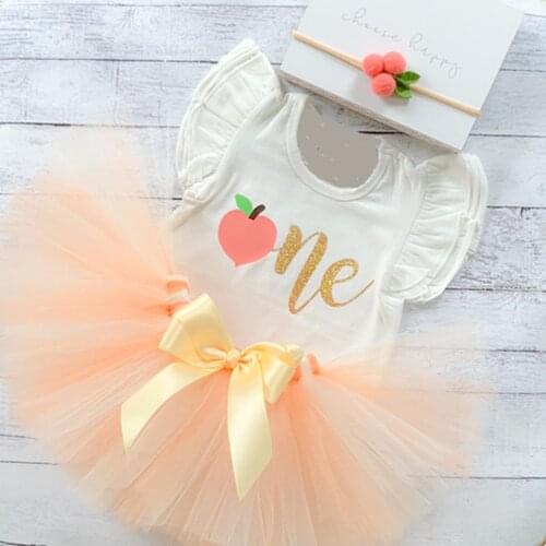 Personalize Peach 1st Birthday Outfit, First Birthday Outfit Girl, Birthday Tutu Set, Cake Smash Outfit Girl