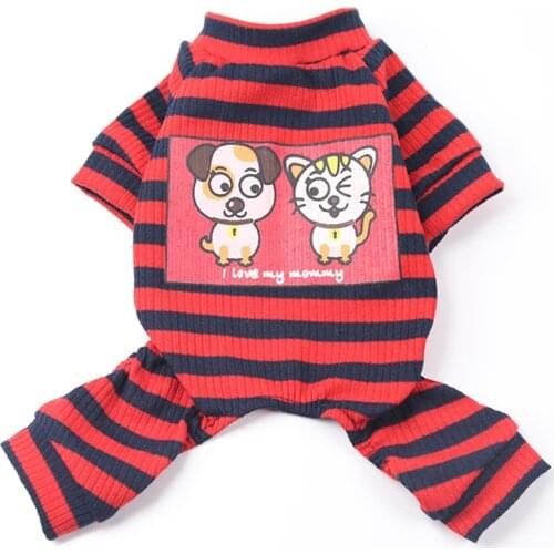 Dog Pajamas Pet Clothes for Small Dogs Cat Overall Suit Dog Puppy Jumpsuit for Dogs Chihuahua Sleepingwear Pet Clothing Coat