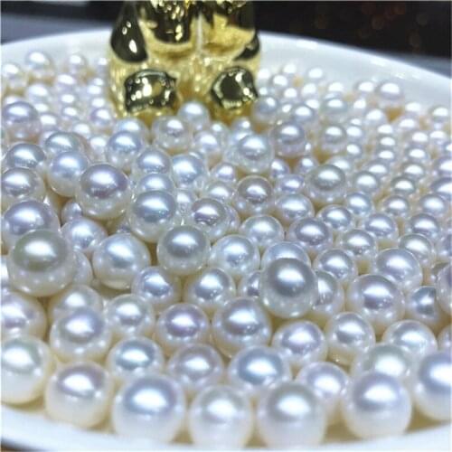 10-11mm 3A White Pink Purple Freshwater Pearl Jewelry Findings Loose Edsion Pearl Beads for Necklace Pearl Strand 13mm
