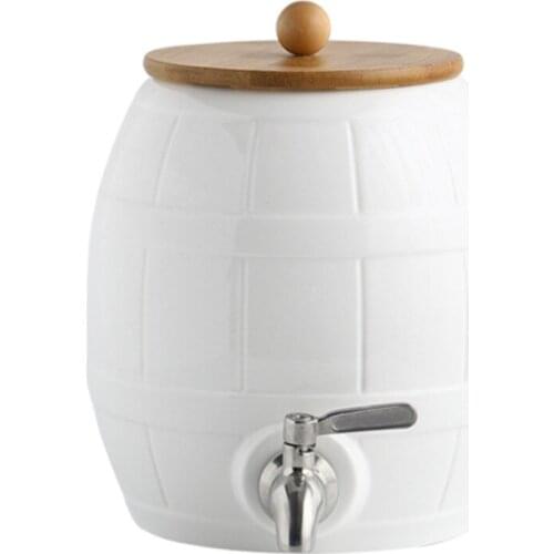 Stainless steel faucet household cold water bottle set healthy ceramic living room high temperature resistance drinking fountain