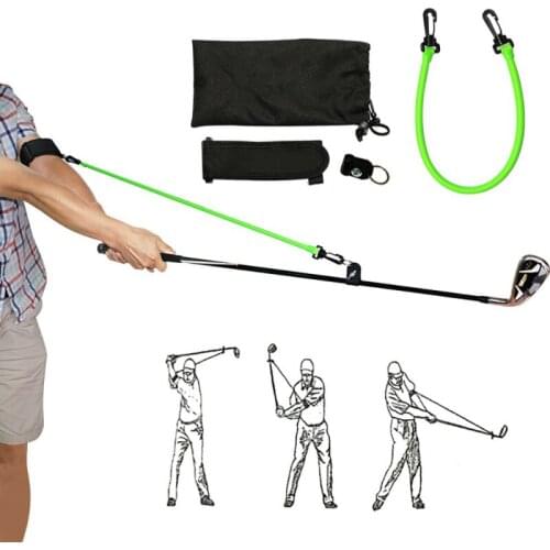 Golf Swing Training Rope Golf Swing Trainer Corrector Gesture Alignment Training Practice Aid Elastic Resistance Rope