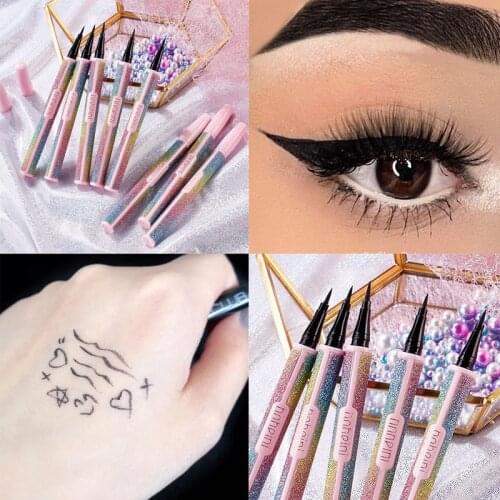 Waterproof Liquid Eyeliner Pen Sweat-proof Lasting Non-dizzy Black Coffee Colors New Starry Eyes Makeup Pencil Beauty Cosmetic
