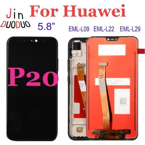 High Quality For Huawei P20 EML-L09 EML-L22 EML-L29 LCD Display Touch Screen Digitizer Assembly Repair Parts