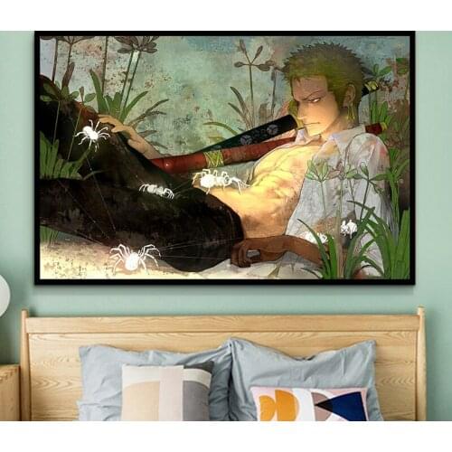 Japanese Cartoon Figure Wall Art Poster And Prints Nordic Style Anime Canvas Painting Scandinavian Room Decoration Aesthetic