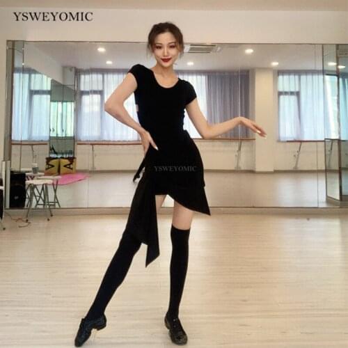 Latin dance skirt irregular practice short skirt adult female dance skirt chalamba dance practice clothes L271