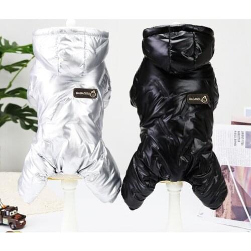 10PC/Lot Winter Pet Dog Clothes Waterproof Dog Down Coats Thick Warm Hoodie Jacket for Small Dog Jumpsuit Apparel