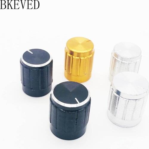 10PCS aluminum alloy 13*17mm 15*17mm potentiometer 13*17 15*17 knob rotation switch volume control knob black silvery