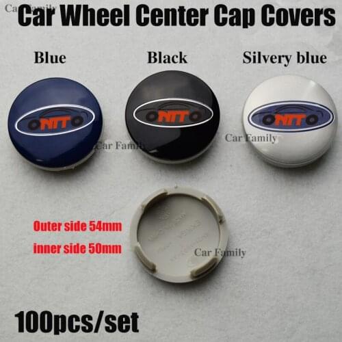 100pcs/set Original 54mm for Ford Kuga Fusion Fiesta Transit Mustang Auto Styling Car Wheel Hub Center Caps Covers Badge Label